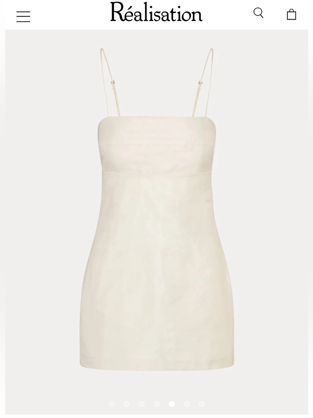 Realisation Par dress |The Christy Slip Dress Ivory small
